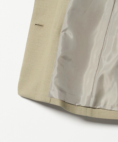 green label relaxing（グリーンレーベルリラクシング）の「［size SHORTあり］ラミーブレンド ダブル ジャケット（テーラードジャケット・レディース・ベージュ/ネイビー・SHORT/36/38）」の16枚目の写真