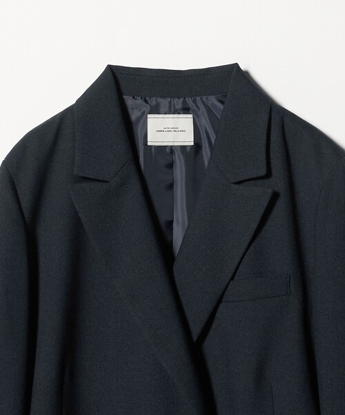 green label relaxing（グリーンレーベルリラクシング）の「［size SHORTあり］ラミーブレンド ダブル ジャケット（テーラードジャケット・レディース・ベージュ/ネイビー・SHORT/36/38）」の20枚目の写真