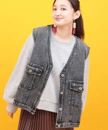 チチカカ（チチカカ）の「Orale! カラーデニムベスト（ベスト）」