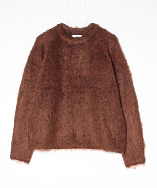 anuke（アンヌーク）の「Brashed Knit Pullover 62520523（ニット/セーター・レディース・チャコールグレー/ネイビー/ブラウン・FREE）」の2枚目の写真