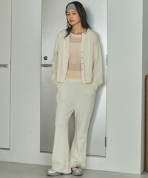 Doux archives | 【ZOZO限定】美脚見え/ピグメント裏毛フレアパンツ(スウェットパンツ)