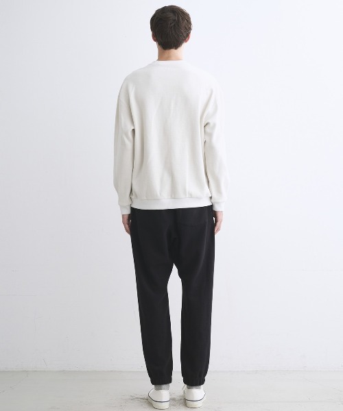 three dots（スリードッツ）の「ウールミックス パイルフリース クルーネック（スウェット・メンズ・ブラック/グレー系その他/ブルー系その他・SMALL/MEDIUM/LARGE）」の12枚目の写真