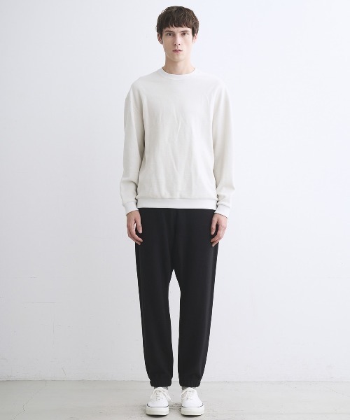 three dots（スリードッツ）の「ウールミックス パイルフリース クルーネック（スウェット・メンズ・ブラック/グレー系その他/ブルー系その他・SMALL/MEDIUM/LARGE）」の10枚目の写真