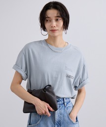 AMERICANA | 【Americana（アメリカーナ）】ラフィー丸胴 プリントT / ポイントロゴ(Tシャツ/カットソー)