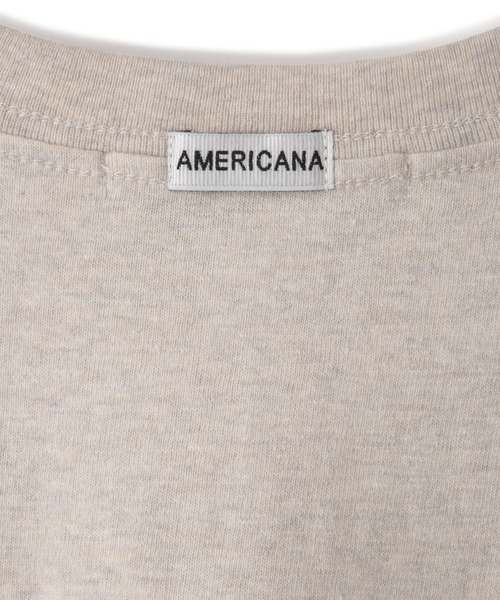 AMERICANA(アメリカーナ)の「【Americana(アメリカーナ)】ラフィー丸胴 プリントT / ポイントロゴ(Tシャツ/カットソー・レディース・ホワイト系その他/オフホワイト/ブルー系その他6・FREE)」の20枚目の写真
