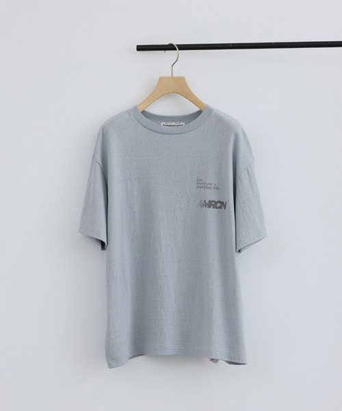 AMERICANA(アメリカーナ)の「【Americana(アメリカーナ)】ラフィー丸胴 プリントT / ポイントロゴ(Tシャツ/カットソー・レディース・ホワイト系その他/オフホワイト/ブルー系その他6・FREE)」の18枚目の写真