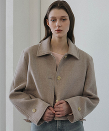 DEHEVE（デヘヴェ）の「Single Short Jacket [Beige]（その他アウター）」