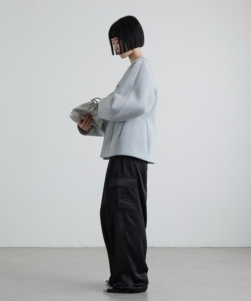 Lui's（ルイス）の「サテンカーゴパンツ（カーゴパンツ・レディース・ブラック/ブラウン・36/38）」の3枚目の写真