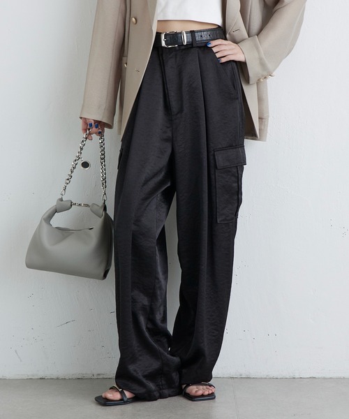 Lui's（ルイス）の「サテンカーゴパンツ（カーゴパンツ・レディース・ブラック/ブラウン・36/38）」の16枚目の写真