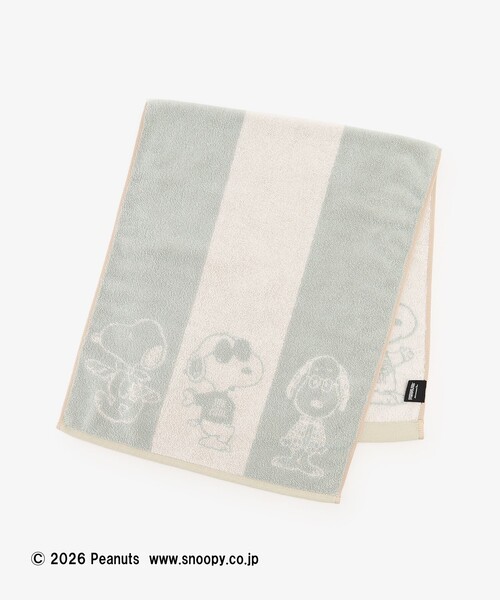 Afternoon Tea(アフタヌーンティー)の「フェイスタオル/PEANUTS(タオル・レディース・グリーン・ONE SIZE)」の2枚目の写真