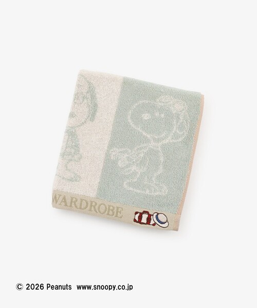 Afternoon Tea(アフタヌーンティー)の「フェイスタオル/PEANUTS(タオル・レディース・グリーン・ONE SIZE)」の3枚目の写真