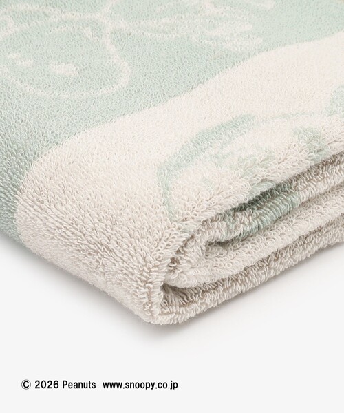 Afternoon Tea(アフタヌーンティー)の「フェイスタオル/PEANUTS(タオル・レディース・グリーン・ONE SIZE)」の5枚目の写真