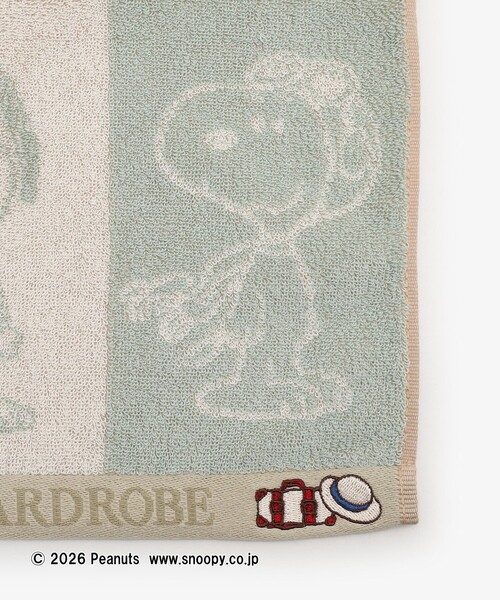 Afternoon Tea(アフタヌーンティー)の「フェイスタオル/PEANUTS(タオル・レディース・グリーン・ONE SIZE)」の6枚目の写真