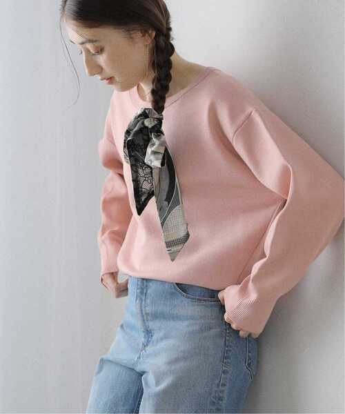 La TOTALITE（ラトータリテ）の「《追加3》【洗える】接結クルーネックプルオーバー（ニット/セーター・レディース・ホワイト/ピンク/イエロー・FREE）」の3枚目の写真