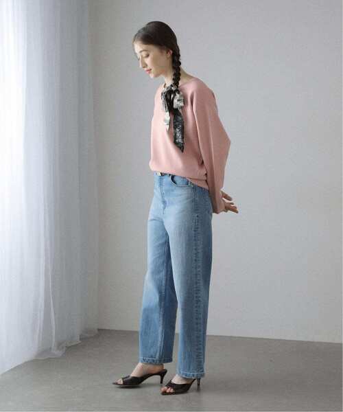 La TOTALITE（ラトータリテ）の「《追加3》【洗える】接結クルーネックプルオーバー（ニット/セーター・レディース・ホワイト/ピンク/イエロー・FREE）」の5枚目の写真