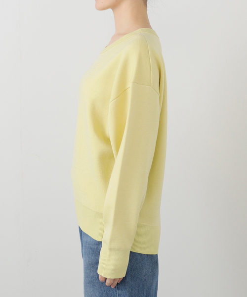 La TOTALITE（ラトータリテ）の「《追加3》【洗える】接結クルーネックプルオーバー（ニット/セーター・レディース・ホワイト/ピンク/イエロー・FREE）」の13枚目の写真