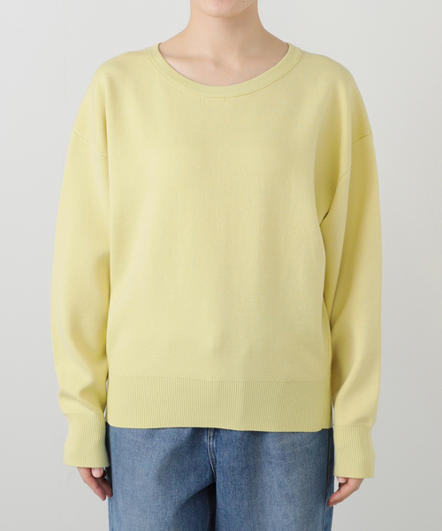 La TOTALITE（ラトータリテ）の「《追加3》【洗える】接結クルーネックプルオーバー（ニット/セーター・レディース・ホワイト/ピンク/イエロー・FREE）」の14枚目の写真