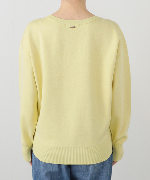 La TOTALITE（ラトータリテ）の「《追加3》【洗える】接結クルーネックプルオーバー（ニット/セーター・レディース・ホワイト/ピンク/イエロー・FREE）」の15枚目の写真