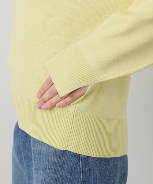 La TOTALITE（ラトータリテ）の「《追加3》【洗える】接結クルーネックプルオーバー（ニット/セーター・レディース・ホワイト/ピンク/イエロー・FREE）」の17枚目の写真