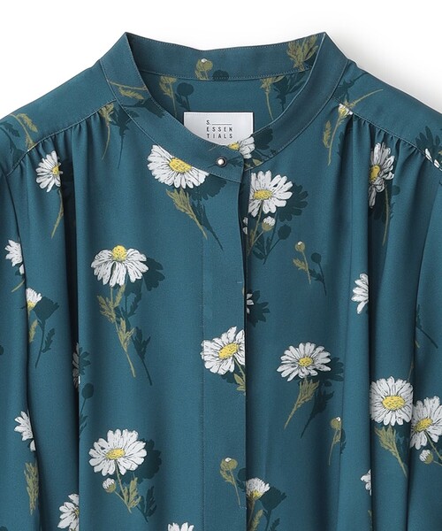 S.ESSENTIALS（エスエッセンシャルズ）の「マーガレットプリントワンピース（ワンピース・レディース・ブラック/グリーン系その他4・36/38）」の4枚目の写真