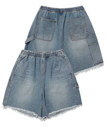 ISTKUNST（イストクンスト）の「DESTROYED WASHING DENIM SHORTS_BLUE(IK2DSMD160A)（その他パンツ）」