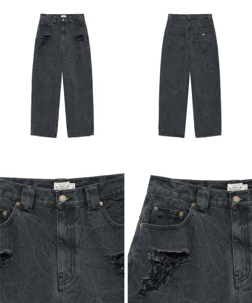 Big Unionの「ディストロイドクリンクルデニムパンツ(ブラック)(デニムパンツ・メンズ・その他・S/M/L)」の14枚目の写真