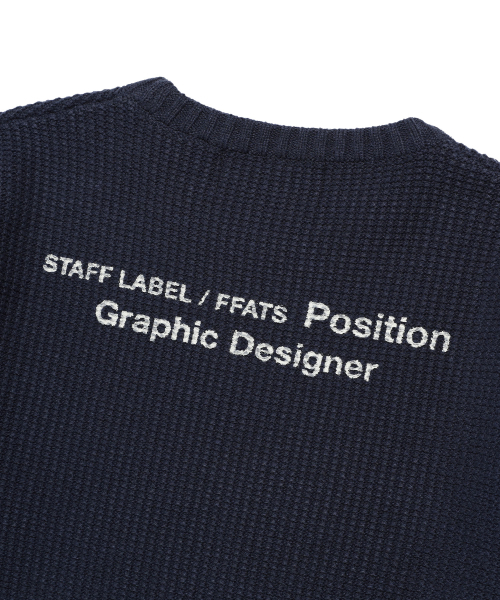 NICE GHOST CLUB(ナイスゴーストクラブ)の「FFATS POSITION KNIT_NAVY(NG2EFUK611A)(ニット/セーター・レディース・ネイビー・S/M/L)」の7枚目の写真