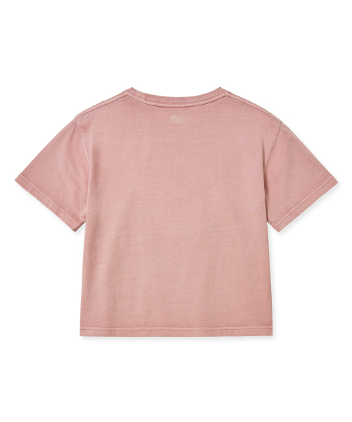BROWNBREATH(ブラウンブレス)の「W BB ハート ピグメント クロップ Tシャツ - インディ ピンク(Tシャツ/カットソー・レディース・その他・S/M)」の2枚目の写真