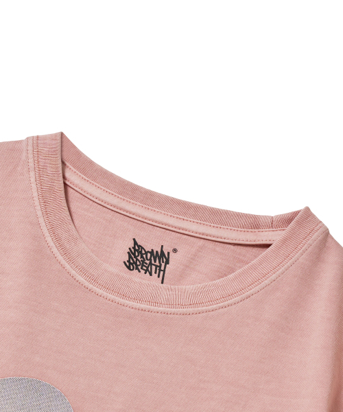 BROWNBREATH(ブラウンブレス)の「W BB ハート ピグメント クロップ Tシャツ - インディ ピンク(Tシャツ/カットソー・レディース・その他・S/M)」の4枚目の写真