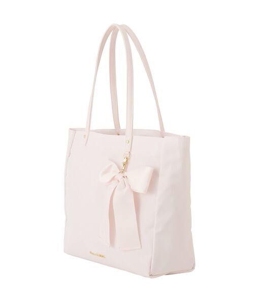 Maison de FLEUR(メゾンドフルール)の「リボンチャーム付き3ルームトートバッグ(トートバッグ・レディース・ネイビー/ブラック/ピンク・FREE)」の9枚目の写真