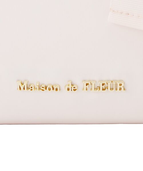 Maison de FLEUR(メゾンドフルール)の「リボンチャーム付き3ルームトートバッグ(トートバッグ・レディース・ネイビー/ブラック/ピンク・FREE)」の19枚目の写真