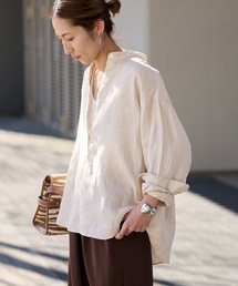 FRAMeWORK（フレームワーク）の「≪追加≫フレンチリネンバンドカラーシャツ（シャツ/ブラウス）」