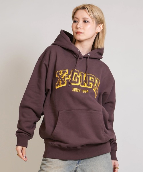 ムラサキスポーツ限定】X-GIRL/エックスガール プルオーバー パーカー