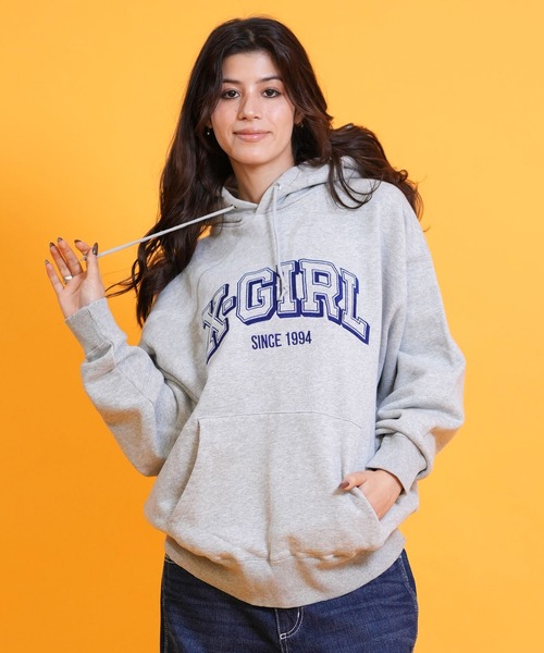 ムラサキスポーツ限定】X-GIRL/エックスガール プルオーバー パーカー