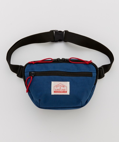Ocean&Ground（オーシャン&グラウンド）の「ｳｴｽﾄﾎﾟｰﾁGOODAY（ボディバッグ/ウエストポーチ・キッズ・ブラック/グリーン/ブルー/マスタード/レッド/ブルー系その他・FREE）」の4枚目の写真