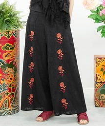 チャイハネ | 【チャイハネ】ペティナ刺繍ワイドフレアパンツ(その他パンツ)