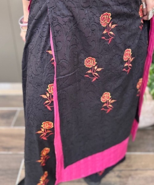 チャイハネ（チャイハネ）の「【チャイハネ】ペティナ刺繍ワイドフレアパンツ（その他パンツ・レディース・ブラック/ホワイト/ブルー・FREE）」の15枚目の写真