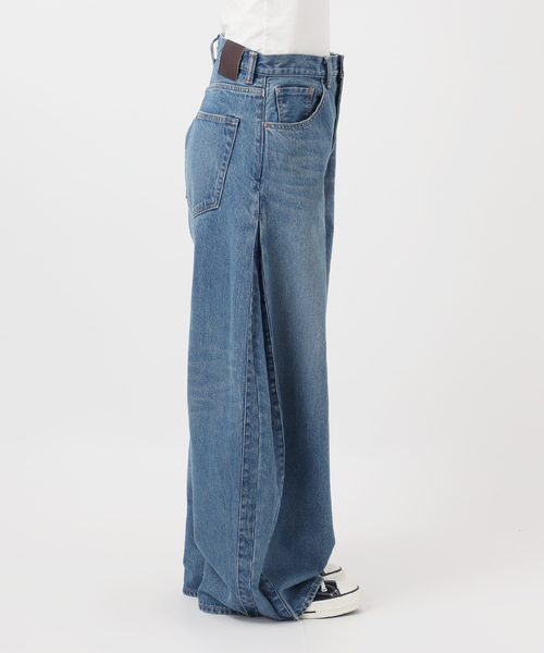 journal standard L'essage（ジャーナルスタンダードレサージュ）の「サイドタックデニムパンツ（デニムパンツ・レディース・ブルー/ネイビー・38/36）」の17枚目の写真