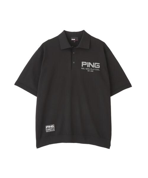 PING(ピン)の「【PING APPAREL】半袖ニットポロシャツ(ポロシャツ・メンズ・ブラック/グレー/ホワイト・L/S/LL/M/LL1)」の4枚目の写真