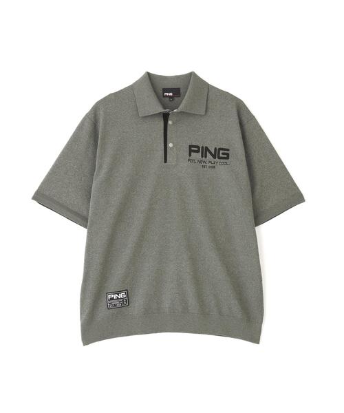 PING(ピン)の「【PING APPAREL】半袖ニットポロシャツ(ポロシャツ・メンズ・ブラック/グレー/ホワイト・L/S/LL/M/LL1)」の10枚目の写真