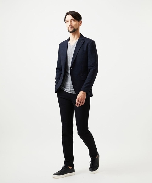 MICHEL KLEIN HOMME   （ミッシェルクランオム）の「【セットアップ】3ピース対応テーラードジャケット（テーラードジャケット・メンズ・グレー/ネイビー・MEDIUM/LARGE/X-LARGE）」の21枚目の写真