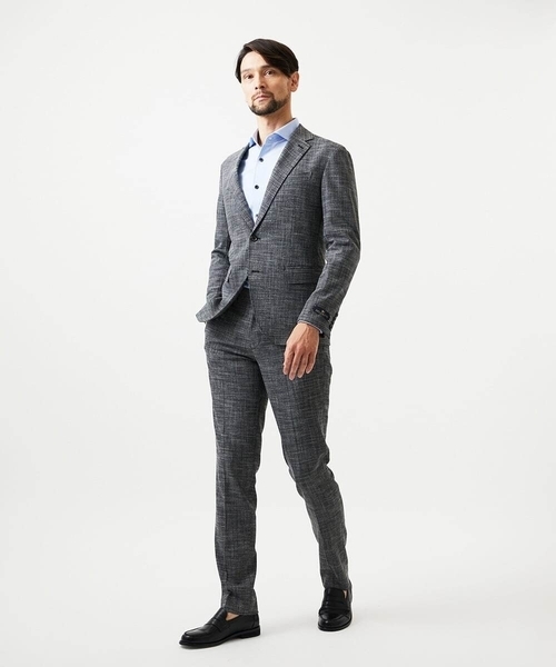 MICHEL KLEIN HOMME   （ミッシェルクランオム）の「【セットアップ】3ピース対応テーラードジャケット（テーラードジャケット・メンズ・グレー/ネイビー・MEDIUM/LARGE/X-LARGE）」の18枚目の写真