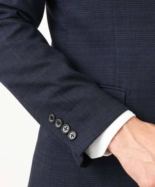 MICHEL KLEIN HOMME   （ミッシェルクランオム）の「【セットアップ】3ピース対応テーラードジャケット（テーラードジャケット・メンズ・グレー/ネイビー・MEDIUM/LARGE/X-LARGE）」の14枚目の写真