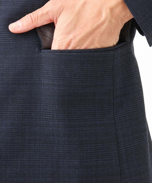 MICHEL KLEIN HOMME   （ミッシェルクランオム）の「【セットアップ】3ピース対応テーラードジャケット（テーラードジャケット・メンズ・グレー/ネイビー・MEDIUM/LARGE/X-LARGE）」の13枚目の写真