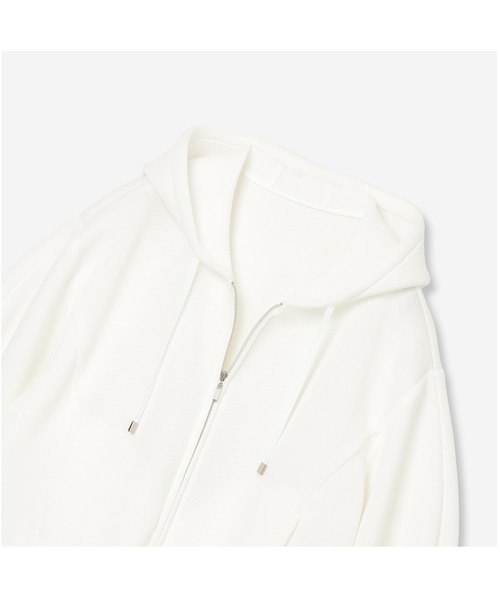 R-ISM（リズム）の「【洗える】スポンジダンボールフーディー（パーカー・レディース・オフホワイト/チャコールグレー/ライトグレー・4）」の11枚目の写真