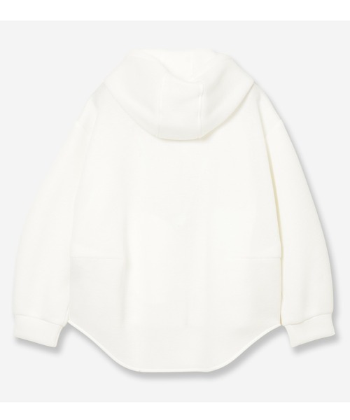 R-ISM（リズム）の「【洗える】スポンジダンボールフーディー（パーカー・レディース・オフホワイト/チャコールグレー/ライトグレー・4）」の12枚目の写真