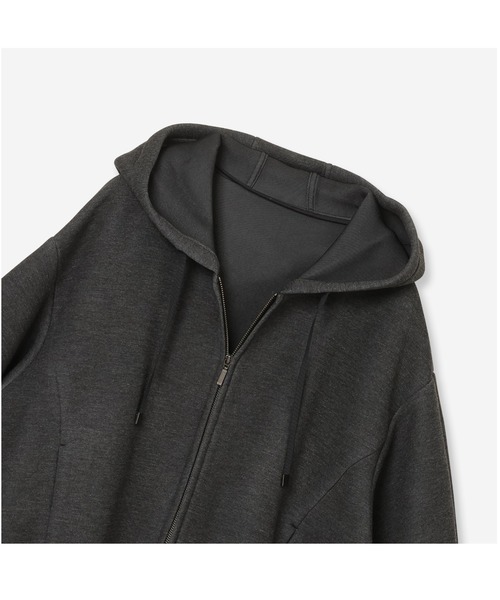 R-ISM（リズム）の「【洗える】スポンジダンボールフーディー（パーカー・レディース・オフホワイト/チャコールグレー/ライトグレー・4）」の17枚目の写真