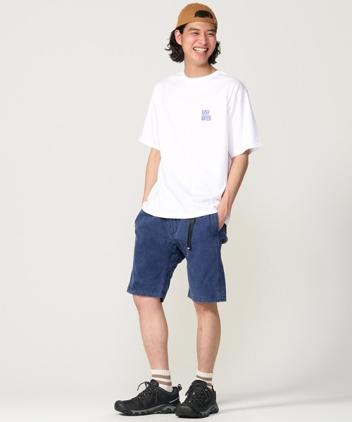 KRIFF MAYER(クリフメイヤー)の「【綿100%】ダジャレ半袖Tシャツ(デンワニデンワ)(Tシャツ/カットソー・メンズ・オフホワイト/コーラル/パープル/ベージュ/チャコール・X-LARGE/LARGE/MEDIUM)」の7枚目の写真