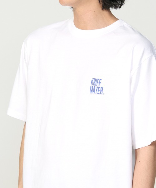 KRIFF MAYER(クリフメイヤー)の「【綿100%】ダジャレ半袖Tシャツ(デンワニデンワ)(Tシャツ/カットソー・メンズ・オフホワイト/コーラル/パープル/ベージュ/チャコール・X-LARGE/LARGE/MEDIUM)」の10枚目の写真