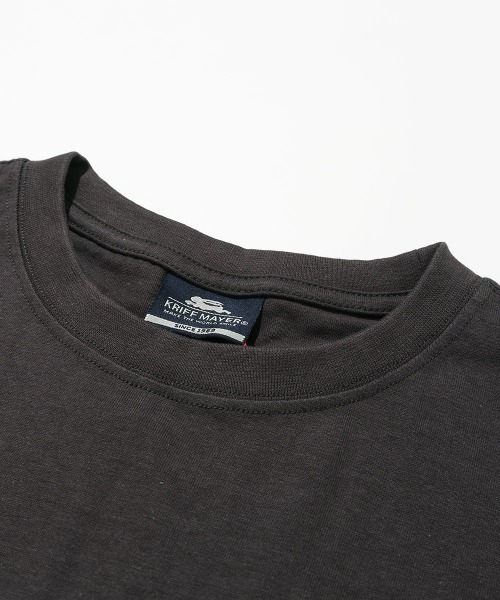 KRIFF MAYER(クリフメイヤー)の「【綿100%】ダジャレ半袖Tシャツ(デンワニデンワ)(Tシャツ/カットソー・メンズ・オフホワイト/コーラル/パープル/ベージュ/チャコール・X-LARGE/LARGE/MEDIUM)」の16枚目の写真